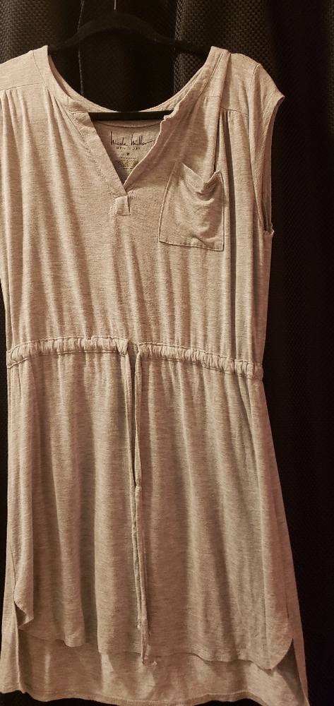 Nicole Miller Cotton Dress- Grey M